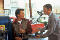 Crispin Glover, who played the endearingly nerdy George McFly, was one of the first actors cast in the film. “The way he spoke, combined with his body language, created an endearing gawkiness that really hit the bull’s-eye with us,“ screenwriter Bob Gale says in Back to the Future: The Ultimate Visual History.