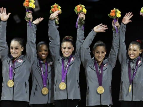 olympics, gymnasts, medal