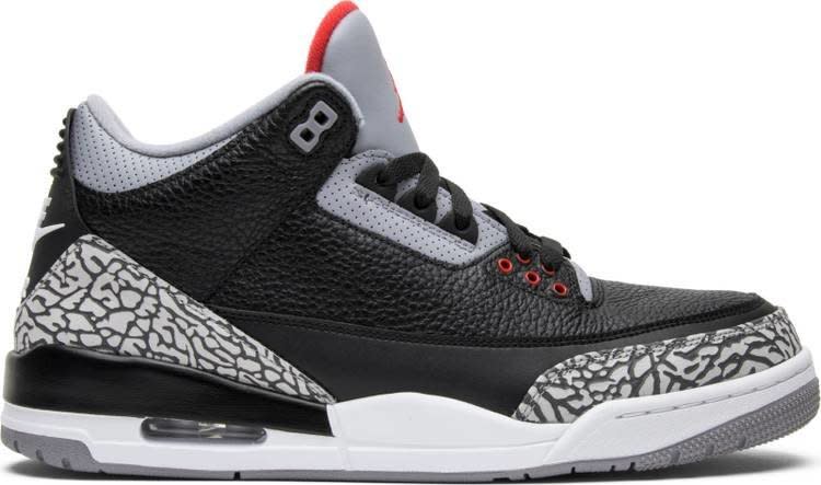 Air Jordan 3 Retro OG 'Black Cement' 2018 CREDIT: GOAT