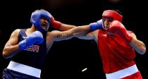 <p>Competitors in the <a href="https://www.liveabout.com/boxing-olympic-rules-judging-and-officials-424010" rel="nofollow noopener" target="_blank" data-ylk="slk:boxing competition;elm:context_link;itc:0;sec:content-canvas" class="link ">boxing competition </a>must be clean shaven or have limited facial hair. That pencil mustache is a-go. </p>