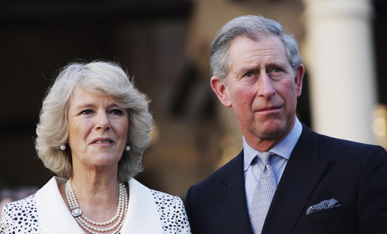 CAIRO, EGYPT - MARCH 20:  TRH Camilla, Duchess of Cornwall and Prince Charles, Prince of Wales attend an evening reception on the first day of their 12 day official tour visiting Egypt, Saudia Arabia and India, on March 20, 2006 in Cairo, Egypt. The visits provide an opportunity to support the UK's international contribution and profile, with key themes to promote better understanding and tolerance between faiths, supporting environmental and conservation intiatives, and encouraging sustainable employment and training opportunities for young people. This is the Royal couple's second joint overseas tour, and is the first time Charles has visited Egypt since March 1995.  (Photo by MJ Kim/Getty Images)