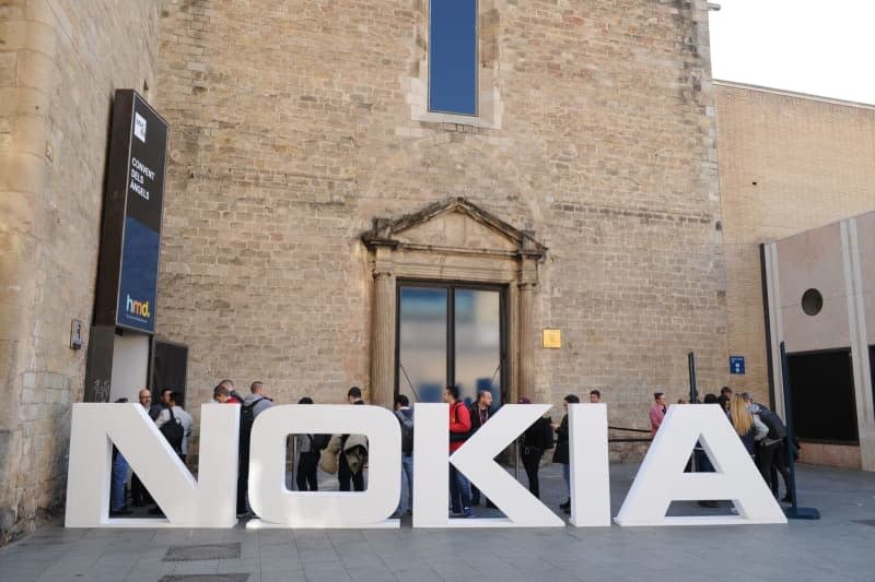 A Nokia logo is pictured at the hosting venue during the "Mobile World Congress". Andrej Sokolow/Deutsche Presse-Agentur GmbH/dpa