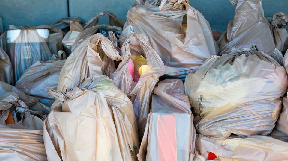 The ban will apply to lightweight, single-use plastic bags. Source: Getty