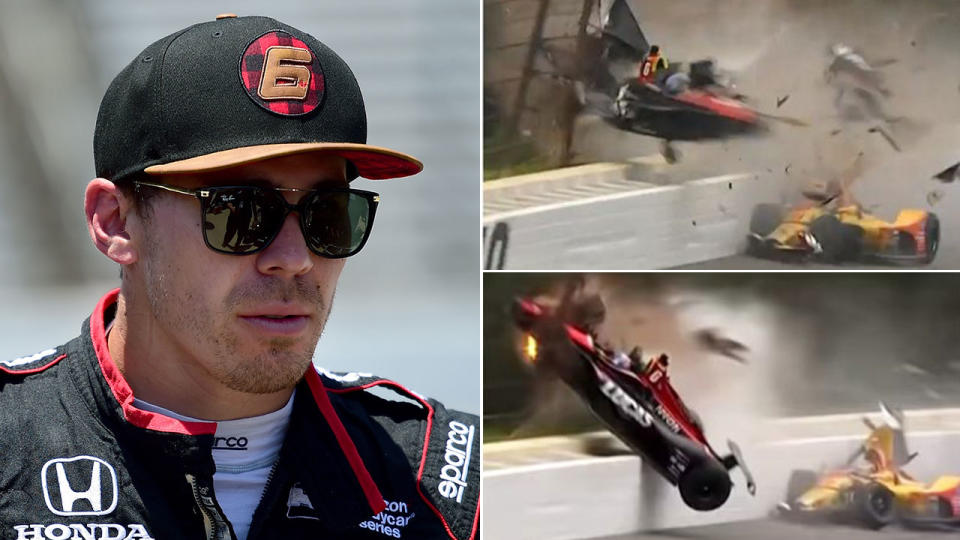 IndyCar rookie driver Robert Wickens will undergo spinal surgery after a horrific crash. Pic: Getty/NBC