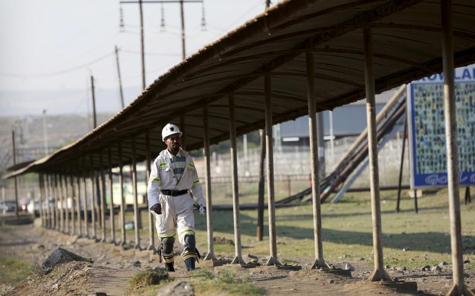 A Lonmin worker