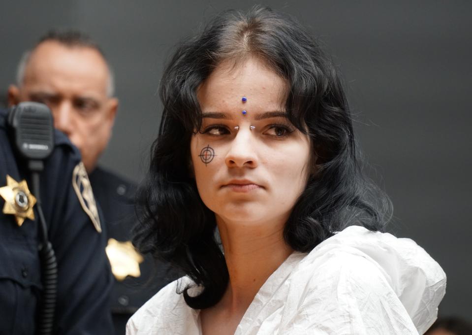 Shaylyn Moran, 18, of Pawtucket, at her arraignment on Jan. 2, 2020.