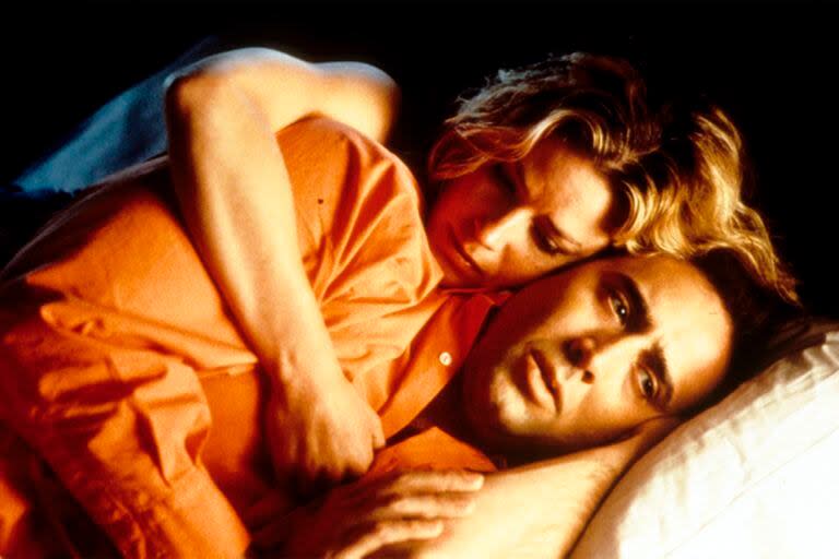 Elizabeth Shue y Nicolas Cage en una escena de Adiós a Las Vegas