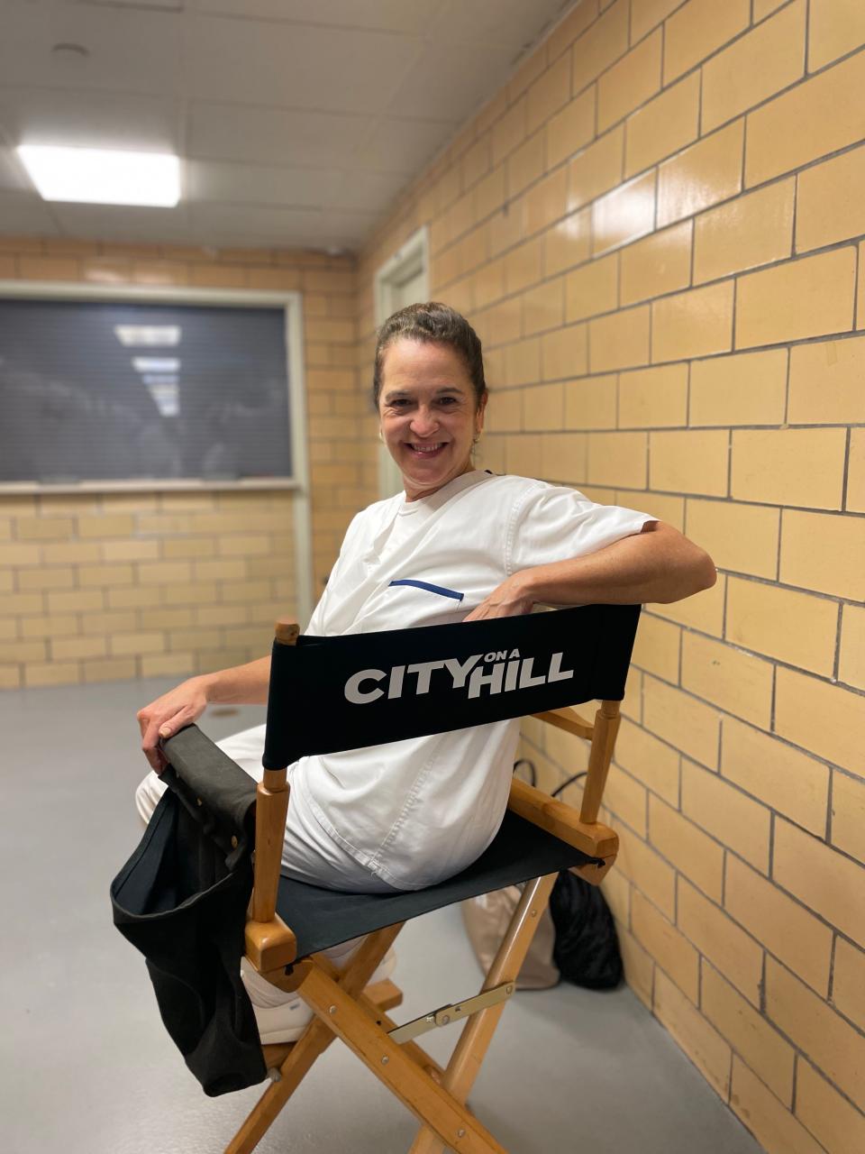 Fall River native and actress Pamela Morgan appears in a scene opposite Kevin Bacon in the Showtime series "City on a Hill."