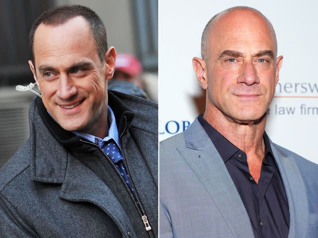 <p>Bobby Bank/WireImage ; Jared Siskin/Patrick McMullan/Getty</p> Christopher Meloni as Detective Elliot Stabler on 'Law & Order: SVU.' ; Chris Meloni attends Global Lyme Alliance (GLA) Global Gala 2022 at Cipriani 42nd Street on October 13, 2022 in New York City.