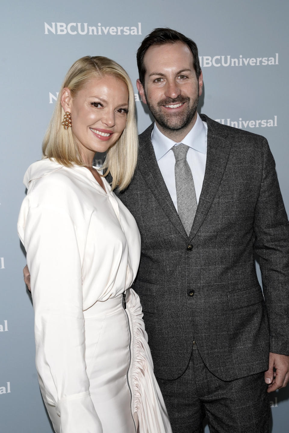 Katherine Heigl and husband&nbsp;Josh Kelley at the&nbsp;2018 NBCUniversal Upfronts.