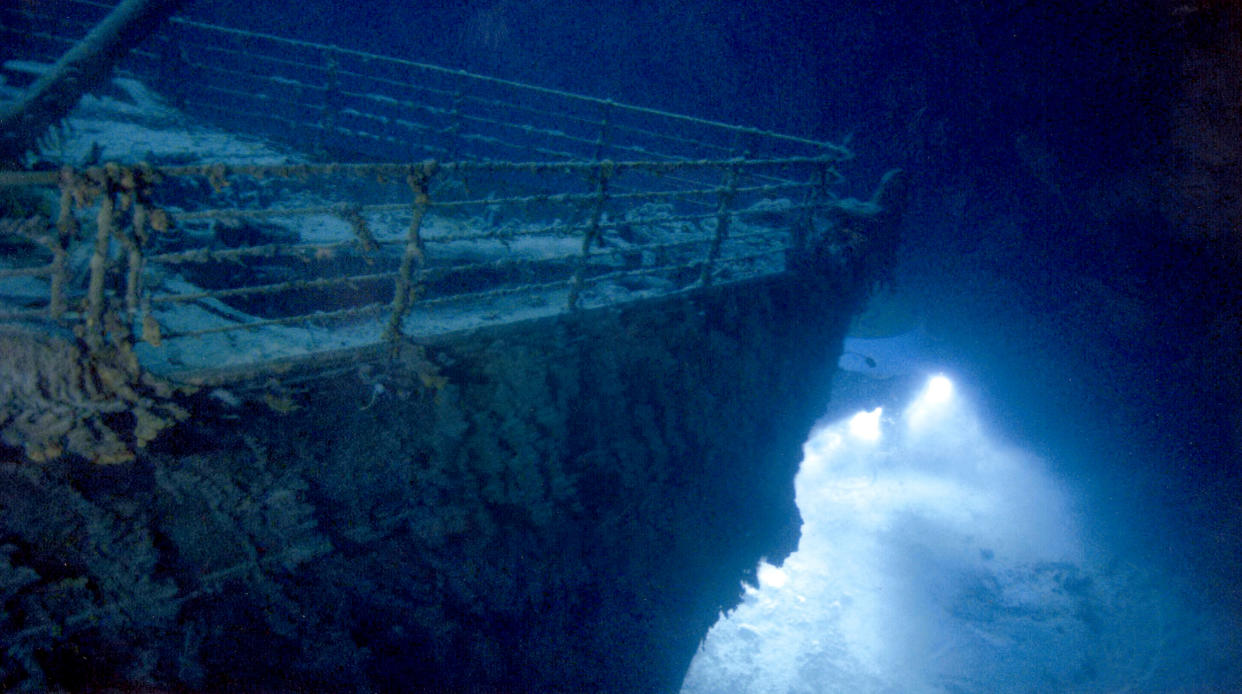 Image: In September 2001, director James Cameron and a group of scientists embarked on an expedition to the Titanic wreckage. (Mary Evans / Ronald Grant / Everett Collection)