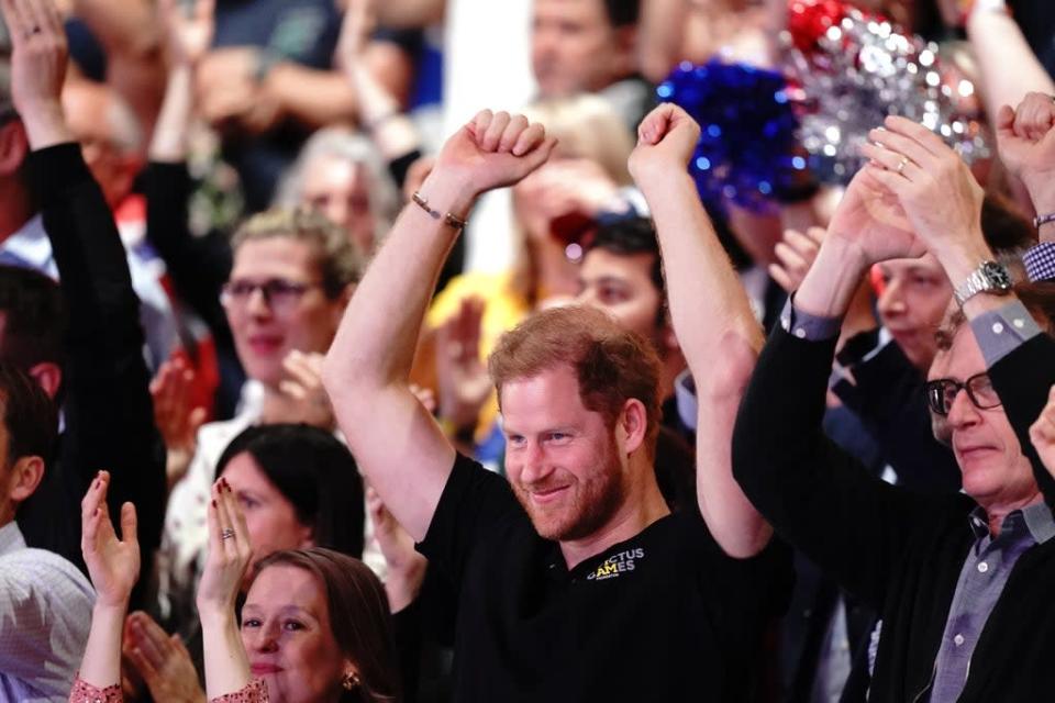 The Duke of Sussex attends the final of the Wheelchair Rugby between Team UK and the US (Aaron Chown/PA) (PA Wire)