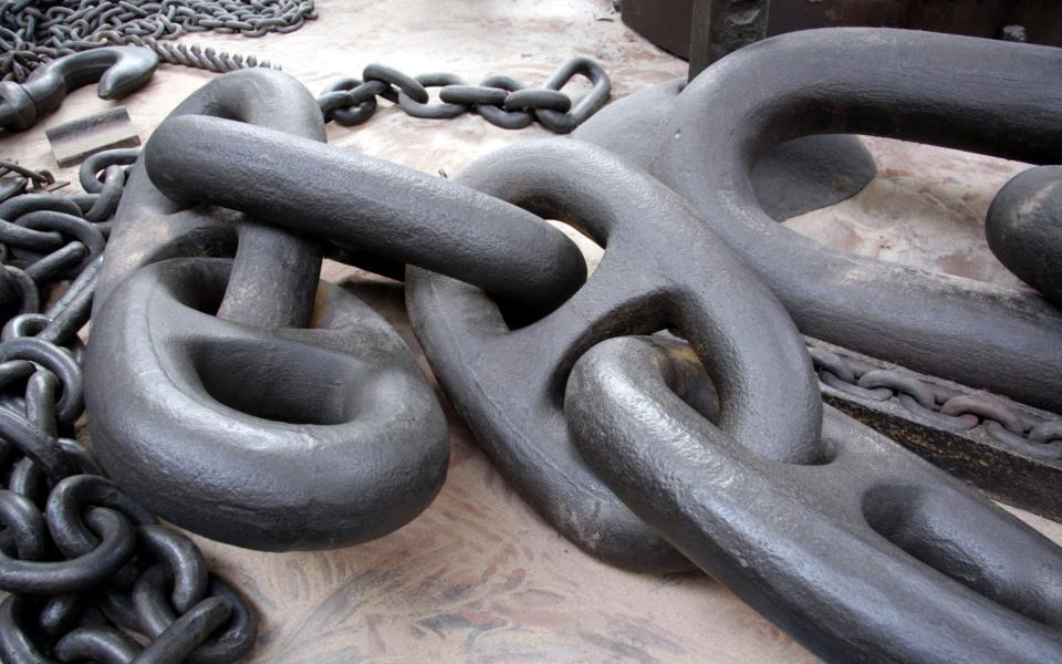 Giants of industry: huge links of chain at the Black Country Living Museum in Dudley - Steve Porter / Alamy Stock Photo