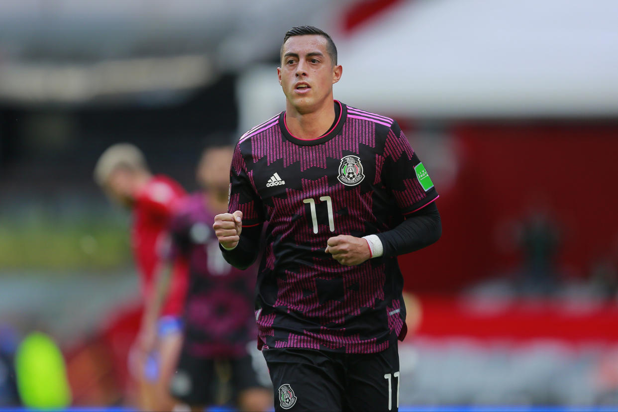 Rogelio Funes Mori durante el encuentre entre la Selección Mexicana y la Selección de Costa Rica (Foto de: Mauricio Salas/Jam Media/Getty Images)