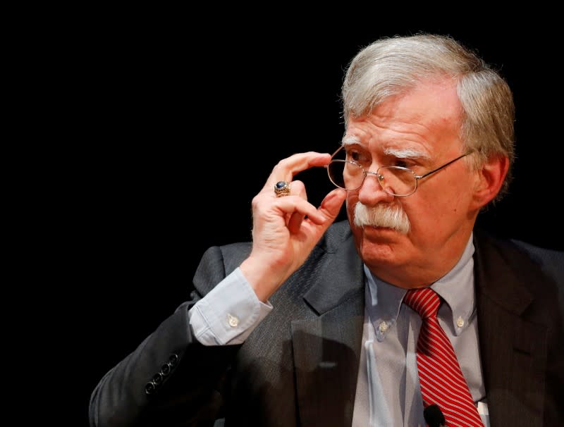 FILE PHOTO: Former national security advisor John Bolton in Durham, North Carolina