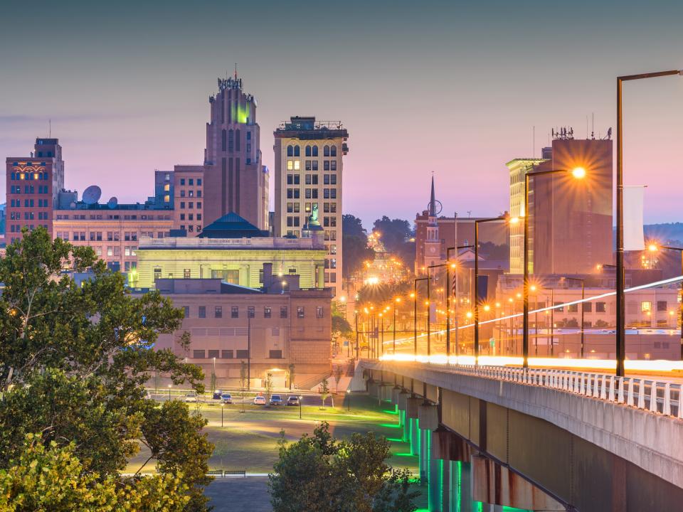 Skyline of Youngstown, Ohio.