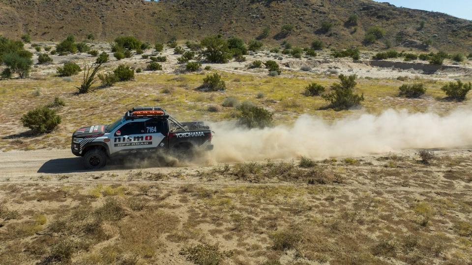 nissan's forsberg frontier off road race truck