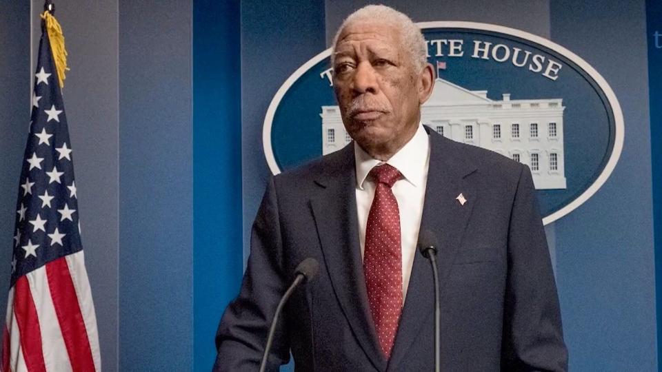 Morgan Freeman in "Angel Has Fallen." (Lionsgate)