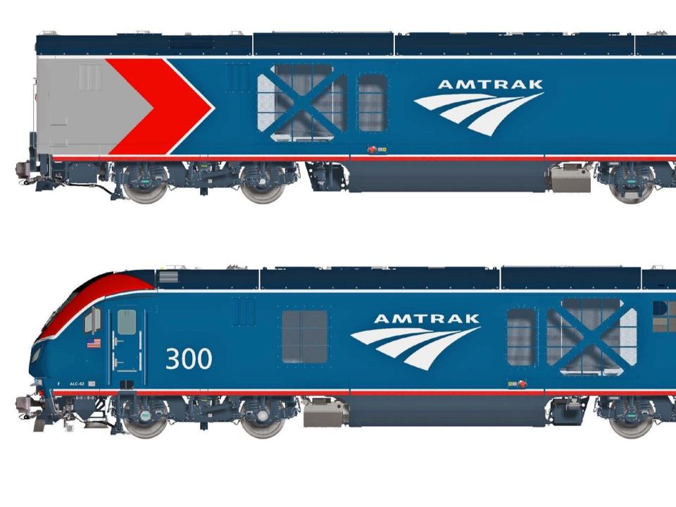 A rendering of Amtrak's ALC-42 Siemens Chargers locomotive - ALC-42 Siemens Chargers