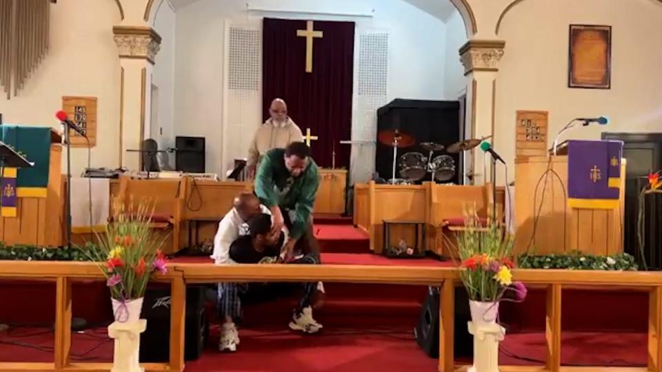 Bernard Junior Polite, 26, of North Braddock in Pennsylvania, was arrested on an attempted murder charge after state police said he entered Jesus' Dwelling Place Church on May 5, 2024, and attempted to shoot the preacher as he was giving a sermon. Troopers reported the gun jammed.