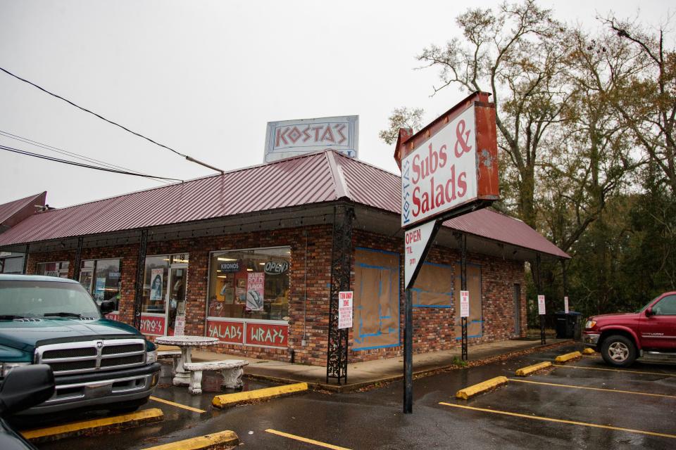 Kosta's Subs & Salads, located at the corner of the Railroad Crossing Shopping Center.