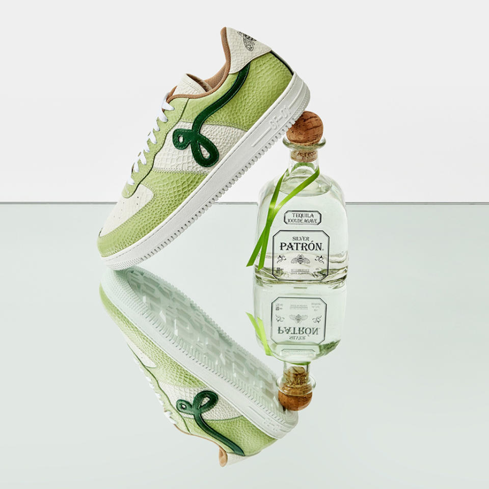 The Patrón x John Geiger GF-01 sneakers. - Credit: PATRÓN Tequila