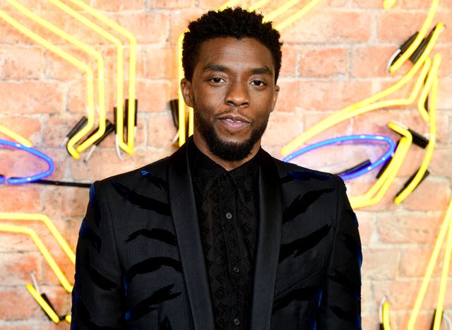 The late US actor Chadwick Boseman 