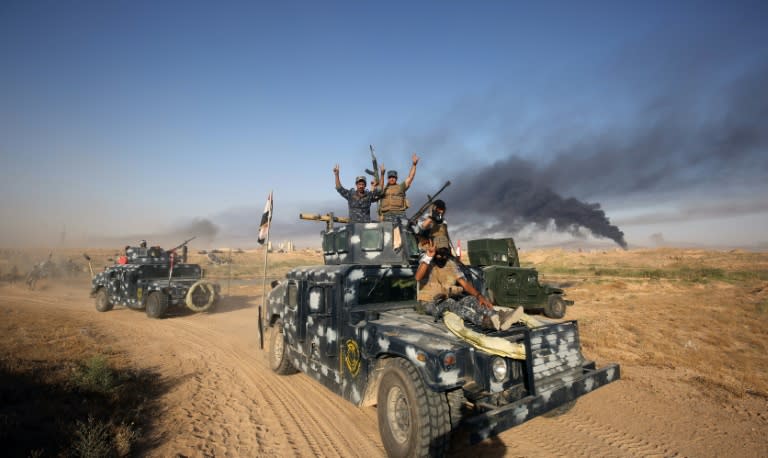 Tens of thousands of pro-regime forces have been massed near the Iraqi city of Fallujah ahead of the offensive to retake the city which was seized by Islamic State fighters in 2014