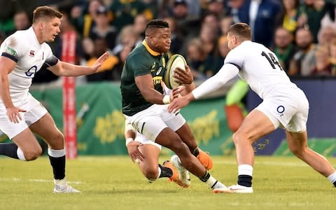 Aphiwe Dyantyi - South Africa vs England – player ratings: Who bloomed and who wilted in second Test in Bloemfontein? - Credit:  Getty Images 
