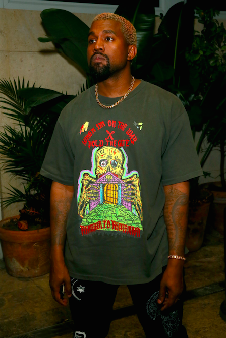 Kanye West at Prada Mode Miami Night 3 during Art Basel Miami Beach.