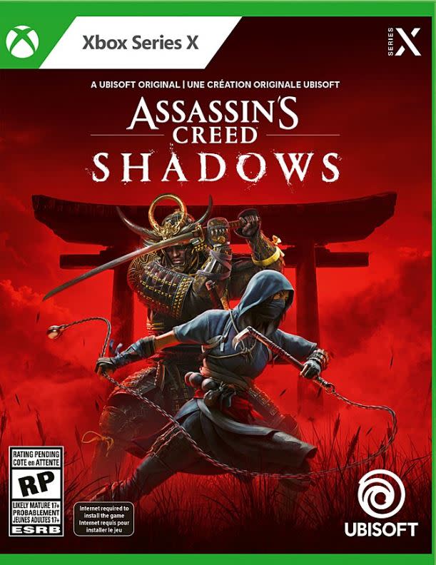 Cajas de Assassin's Creed Shadows advierten que se requiere una conexión a internet