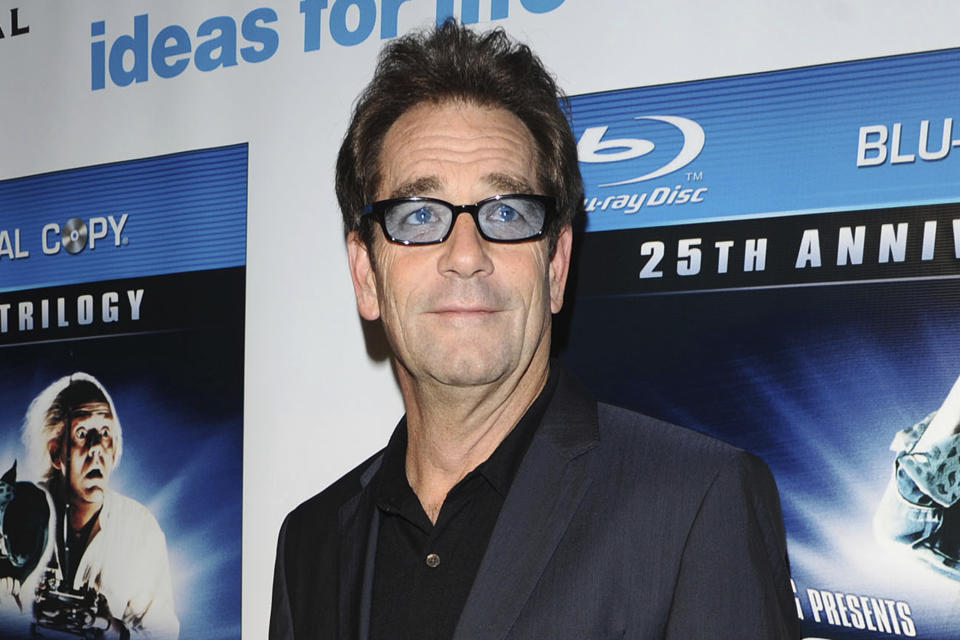 FILE - Musician Huey Lewis attends the "Back To The Future" 25th anniversary reunion in New York on Oct. 25, 2010. Lewis, who with his band The News stormed radio in the 1980s with such rock-pop hits as “The Power of Love” and “I Want a New Drug,” is about to take his music to a Broadway stage with “The Heart of Rock & Roll," starting March 2024.(AP Photo/Peter Kramer)