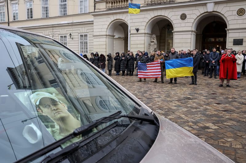 A memorial service for a serviceman from the international legion of Ukrainian army, former U.S. Navy SEAL Daniel Swift, who was recently killed in fights against Russian troops in Lviv