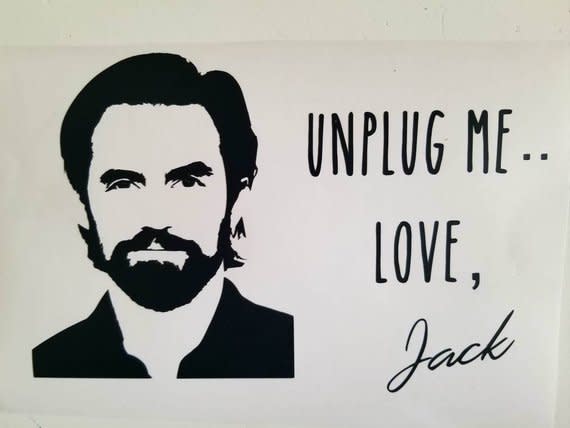 "Unplug Me ... Love, Jack" Crock Pot Decal