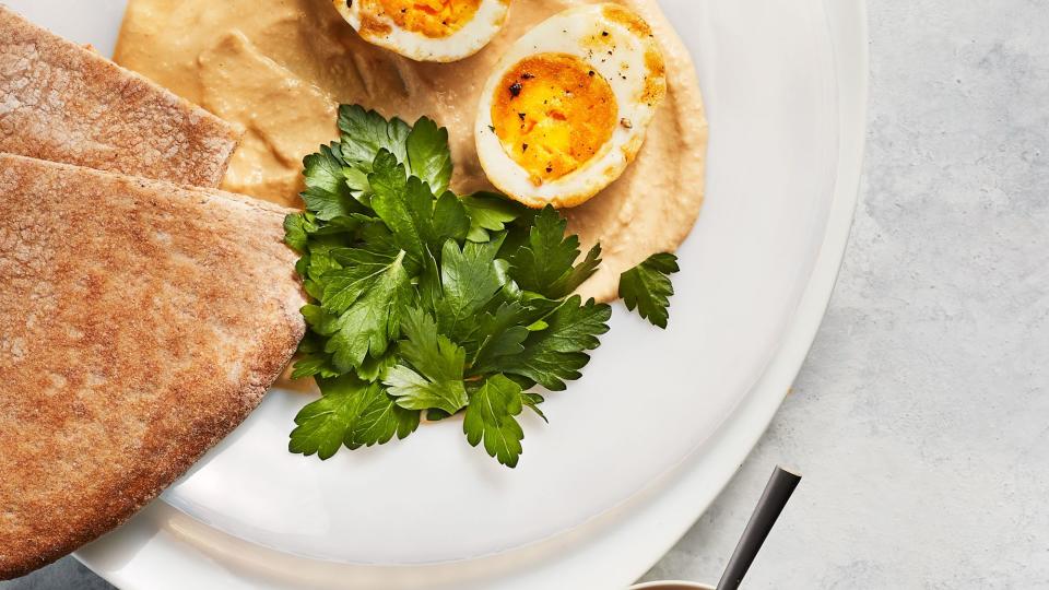 Sautéed Hard-Boiled Eggs Breakfast