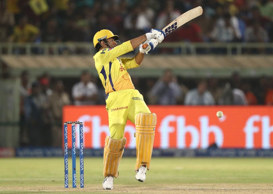 MS Dhoni batting for the Chennai Super Kings (Getty Images)