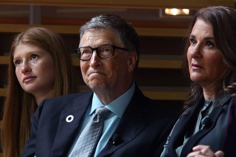 Yana Paskova/Getty  From left: Jennifer Gates, Bill Gates and Melinda French Gates