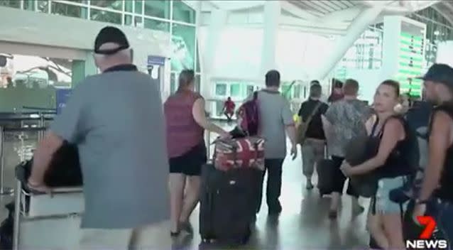 Airlines are still flying passengers to the holiday destination for now. Source: 7 News