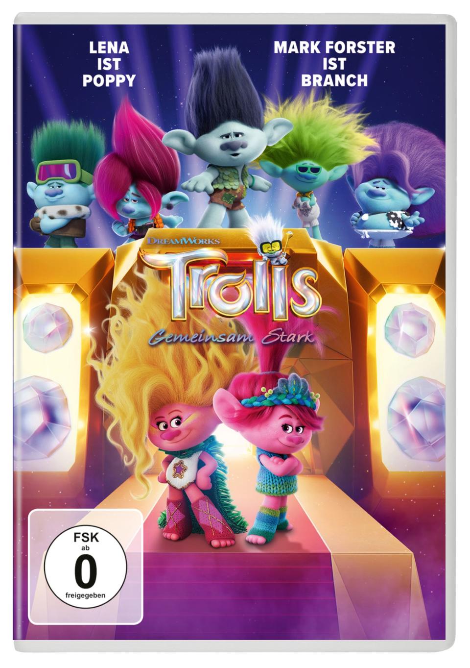Mit dem Dreamworks-Animationsspaß "Trolls - Gemeinsam stark"  wird die schrille Gutelaune-Geschichte um Poppy, Branch und Co. weitererzählt. (Bild: Universal Pictures / Dreamworks)