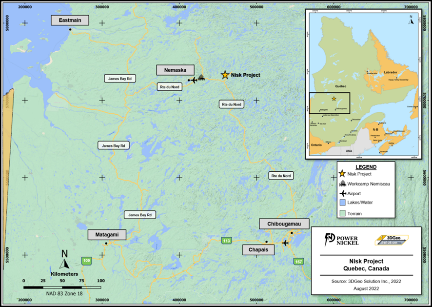 Power Nickel Inc., Sunday, November 27, 2022, Press release picture