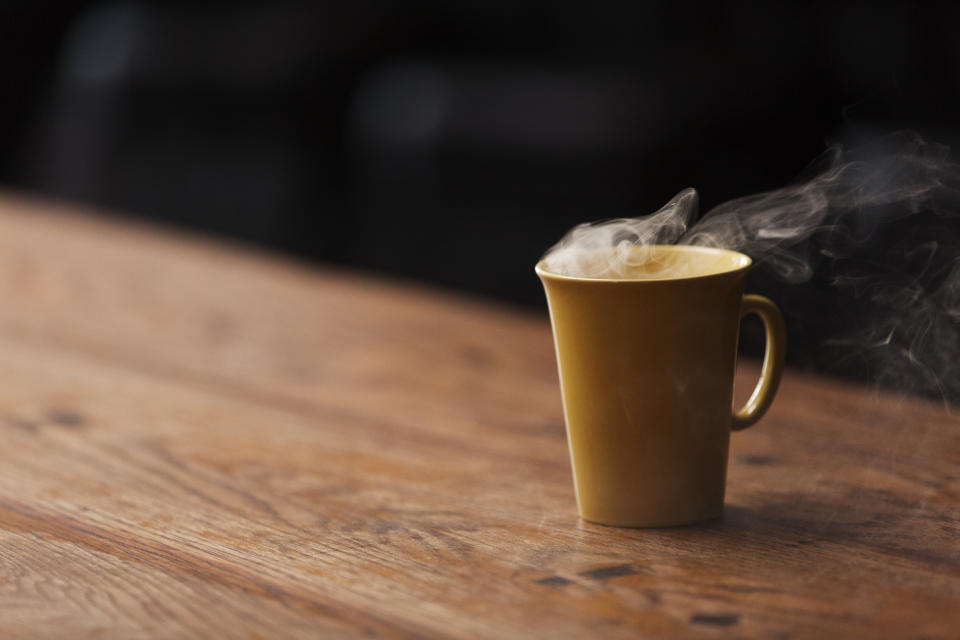 An extra-hot coffee could cause damage to your teeth. (Getty Images)