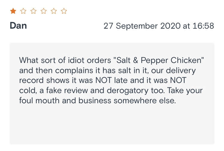 Alice Cheung, 50, has won admiration for her honest and hilarious rebuttals to negative customer reviews. (SWNS)