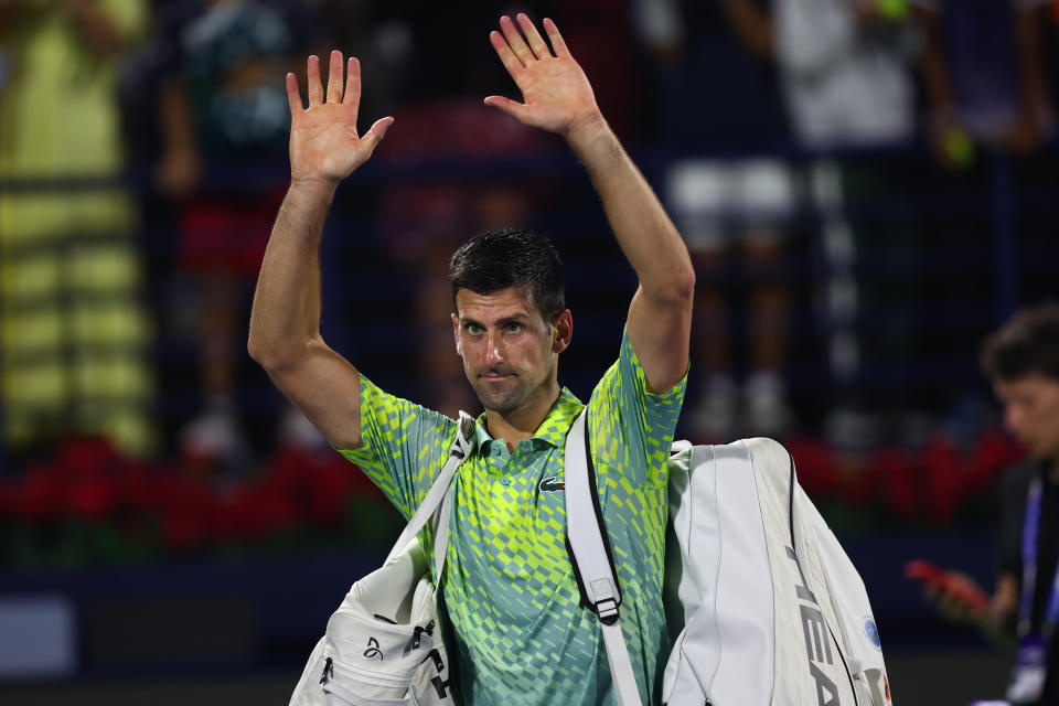 Novak Djokovic hasn't played in the U.S. since 2021. (Photo by Amin Mohammad Jamali/Getty Images)