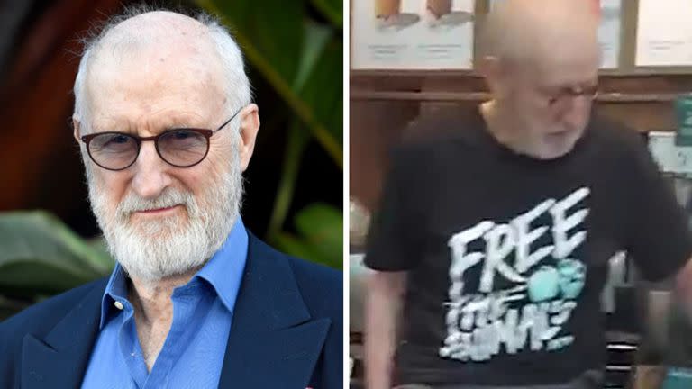 El actor James Cromwell pegó su mano a un mostrador de Starbucks para protestar por el cargo adicional de la cadena por bebidas hechas con leche vegana