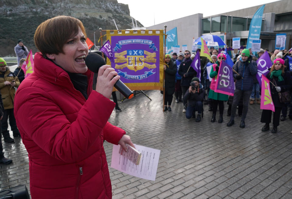 STUC general secretary Roz Foyer has demanded more action from the Scottish Government to resolve the disputes (Andrew Milligan/PA)