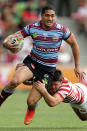 18-year-old Sione Mata’utia burst onto the NRL scene in round 20 when he was selected to make his debut for the Newcastle Knights against the Roosters. Then, with just six first grade games under his belt, he was called into Australia’s Four Nations squad and became the youngest ever player to don a Kangaroos jersey.