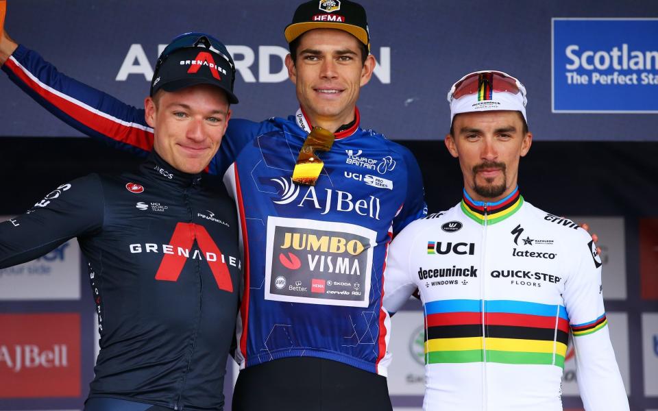 Ethan Hayter, Wout van Aert and Julian Alaphilippe - - GETTY IMAGES