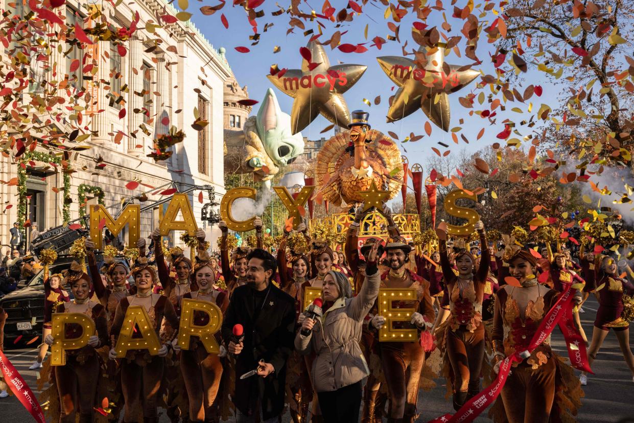 FILE - The 97th annual Macy's Thanksgiving Day Parade takes place Nov. 23, 2023 in New York.