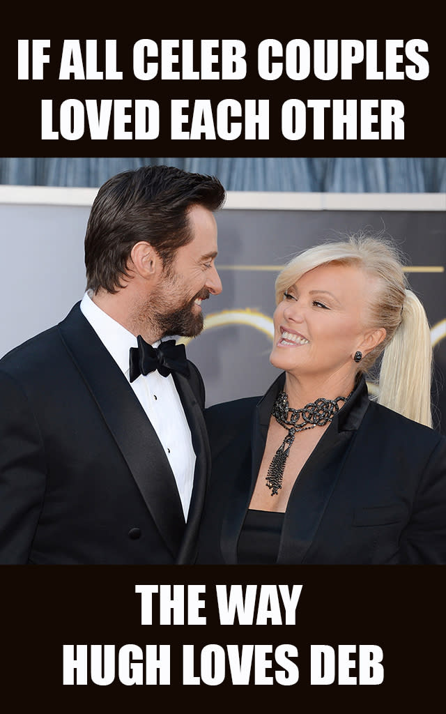 Hugh Jackman and Deborra-Lee Furness are celebrating 21 years of marriage. (Photo: Getty Images)