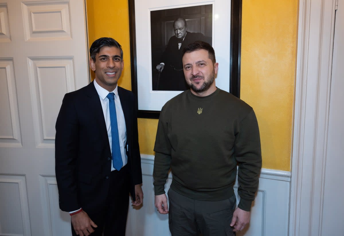 Sunak and Zelensky inside No 10 (Simon Walker / No10 Downing Street)